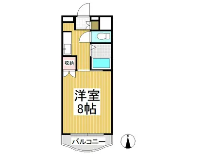 アメニティ青木島(1K/4階)の間取り写真