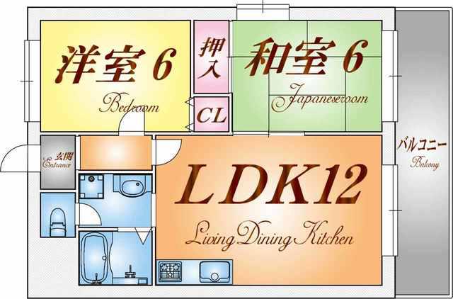 パレドールJOE(2LDK/3階)の間取り写真