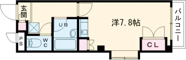 TMビル(1K/2階)の間取り写真