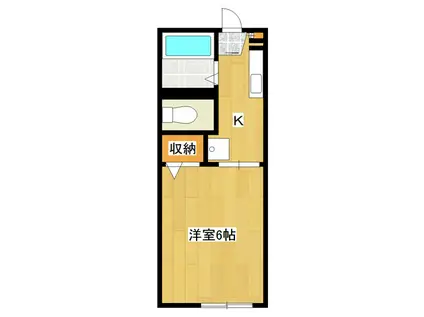 ガーデンハイツ(1K/1階)の間取り写真