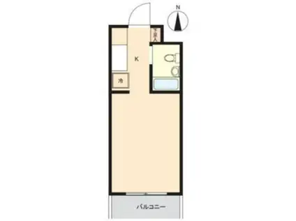 スカイコート元住吉第3(ワンルーム/4階)の間取り写真