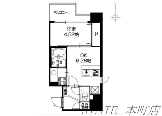DA VINCHI(1DK/7階)の間取り写真