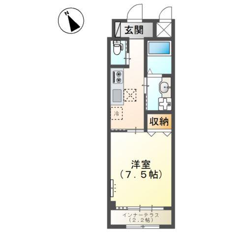 土浦市中村南 店舗アパート工事(1K/1階)の間取り写真