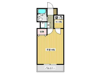トラストワンビル19(1K/6階)の間取り写真