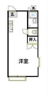 サンシティレスポワール立野(1K/2階)の間取り写真