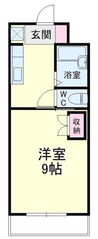 マンションリーフIII(1K/1階)の間取り写真