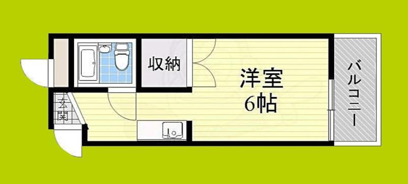 プラス九条(ワンルーム/7階)の間取り写真
