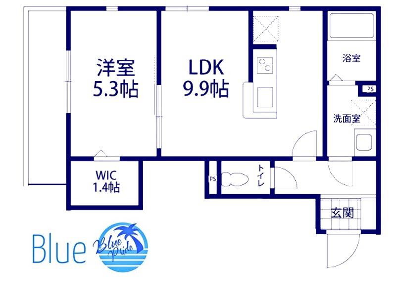 ソレイユ・ルヴァン(1LDK/2階)の間取り写真
