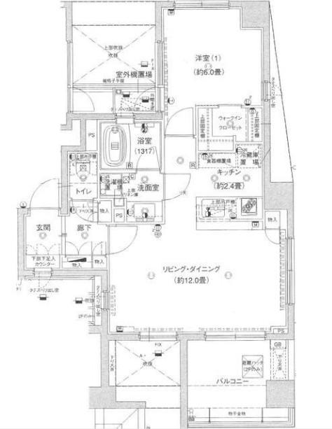 ウィルローズ池袋(1LDK/2階)の間取り写真