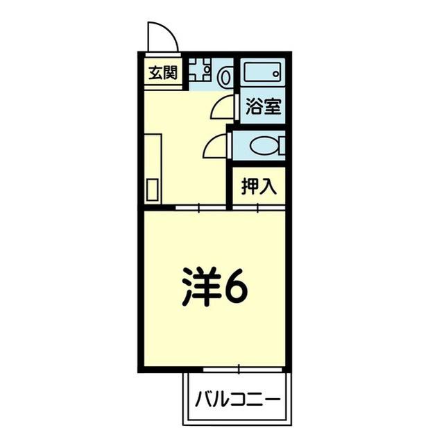 SG 渡鹿(1K/2階)の間取り写真