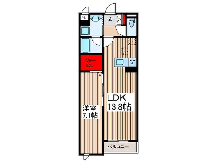 エストレラ(1LDK/3階)の間取り写真