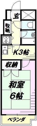 MAC所沢ビル(1K/7階)の間取り写真