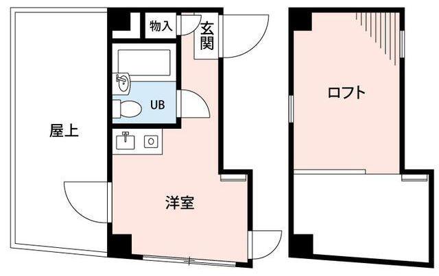 ボヌール上石神井(ワンルーム/4階)の間取り写真