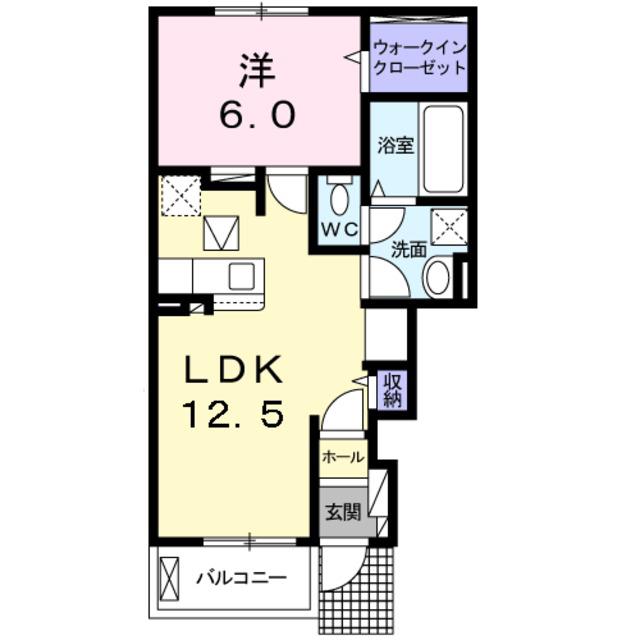 TUILE YAMASO(1LDK/1階)の間取り写真