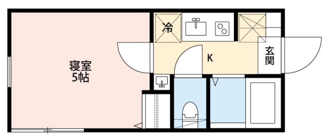 グランクオール北池袋(1K/2階)の間取り写真
