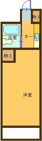 ホワイトパレス山口II番館(1K/3階)の間取り写真