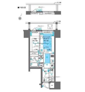 ZOOM神田 ズーム神田(1DK/7階)の間取り写真