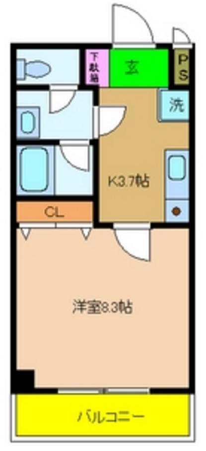 ソレイユ吉野(1K/5階)の間取り写真
