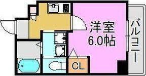 レーヴメゾン尼崎大物(1K/5階)の間取り写真