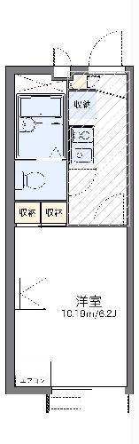 レオパレスビューテラス(1K/2階)の間取り写真
