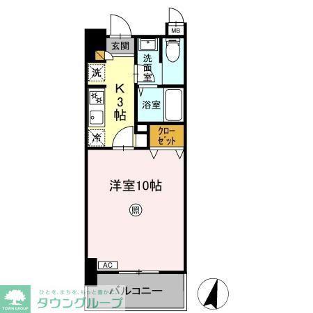 BIZ STAY 千葉・蘇我(1K/4階)の間取り写真