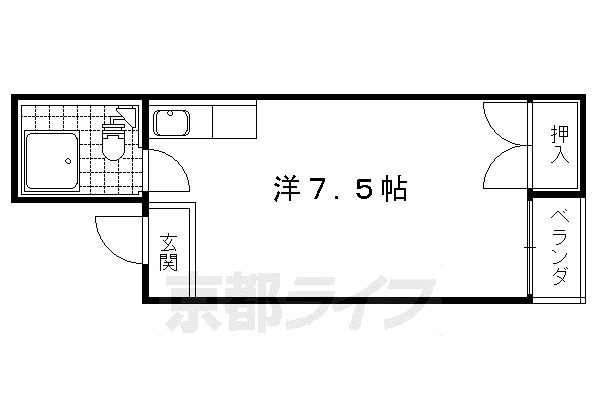 メゾン木村(1K/3階)の間取り写真