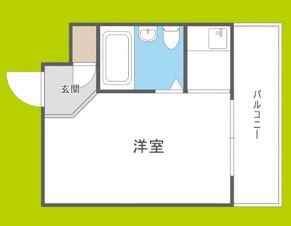 宝楽トレジャー(ワンルーム/4階)の間取り写真