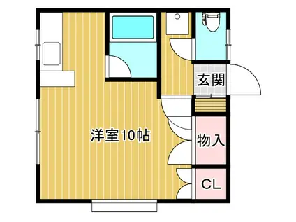 ユースフルメモリー(ワンルーム/1階)の間取り写真