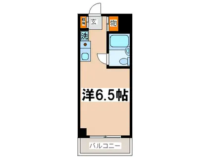 ハイツト-カンド-(ワンルーム/1階)の間取り写真
