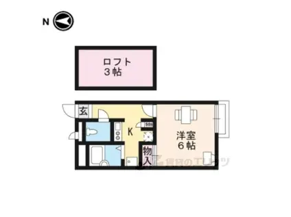 レオパレスMAISONJURAKU(1K/1階)の間取り写真
