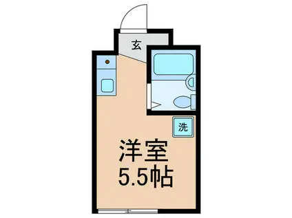 メ・シャンブル(ワンルーム/2階)の間取り写真