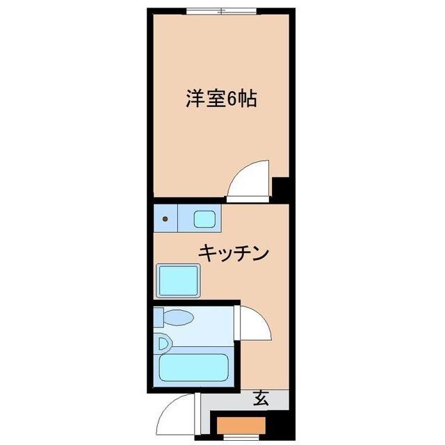 栄コーポ(1K/2階)の間取り写真