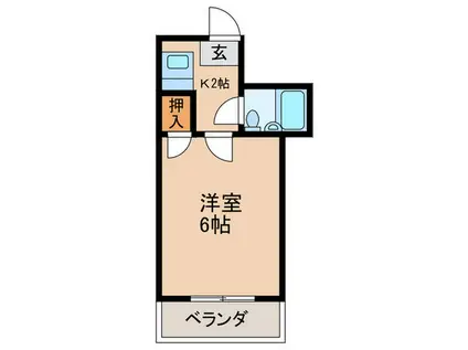 エクセルハイム千躰(1K/4階)の間取り写真