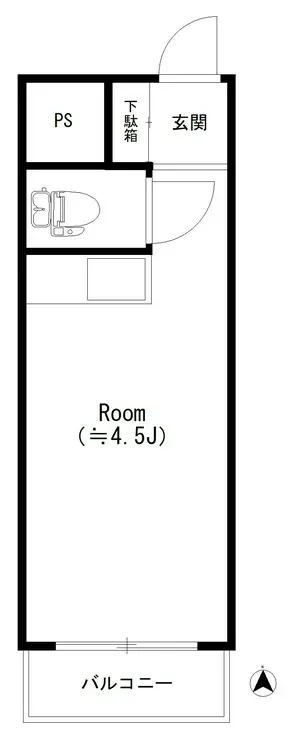 西新宿ダイヤモンドパレス 9階階 間取り