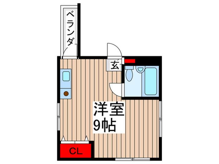 大栄志木パレス(ワンルーム/3階)の間取り写真