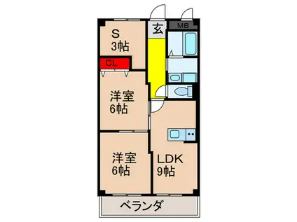 アメニティK・S(2SLDK/2階)の間取り写真