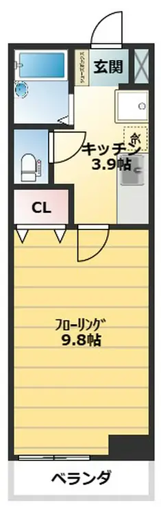 CBヒルズ 7階階 間取り