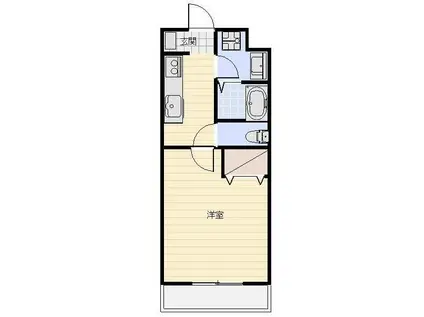 SWEET HILLS(1K/2階)の間取り写真