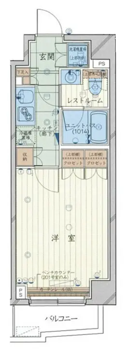 ルーブル都立家政伍番館 5階階 間取り