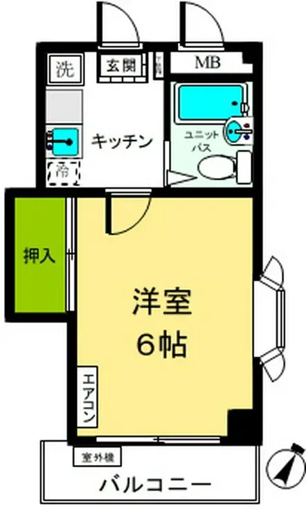 ジュネス金子 1階階 間取り