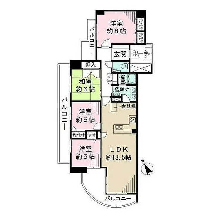 ライオンズスクエア小石川後楽園 6階階 間取り