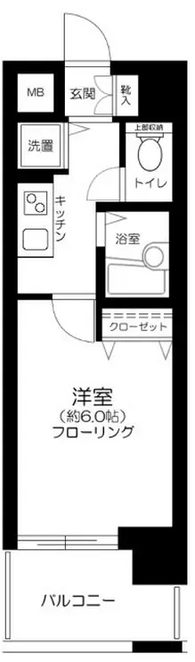 アヴァンツァーレ新宿ピアチェーレ 4階階 間取り