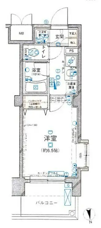 パレステュディオ文京南 2階階 間取り