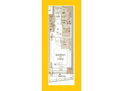 エステムコート横濱大口(1K/5階)の間取り写真