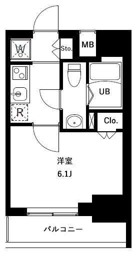 アーバンパークお花茶屋(1K/11階)の間取り写真