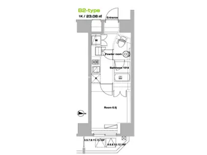 フォレシティ神田須田町(1K/12階)の間取り写真