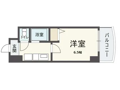 HOPECITY天神橋(1K/3階)の間取り写真