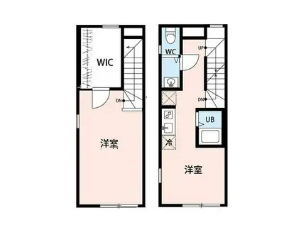 東が丘コート(1LDK/2階)の間取り写真