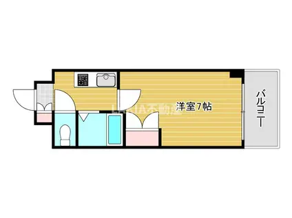 プレステージ桜ノ宮(1K/7階)の間取り写真