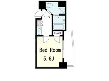 プラスパ鶴見(1K/3階)の間取り写真